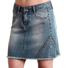 47%OFF 女性の西スカート （女性用）ステットソンスタッズデニムスカート Stetson Studded Denim Skirt (For Women)画像